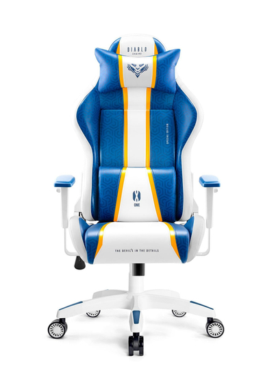 Karrige gaming Diablo X-One 2.0, ergonomike, me rregullim lartësie, blu aqua