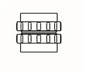 Kapëse lidhëse ALMEVA FLEX FLEX, diametër 80mm, plastike PPH, gri