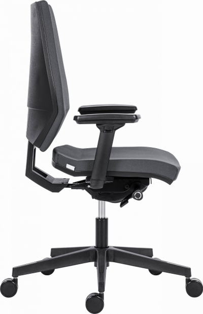 Karrige zyre ergonomike Powerton ERGO SIMA, mbështetëse 3D për duar, mban deri 150 kg, gri e errët