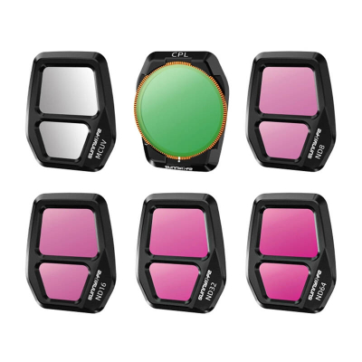Set filtrash droni Sunnylife A3S-FI929, 6 copë, për DJI Air 3S, shumëngjyrësh