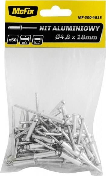 Riveta blind MCFIX, alumin 4.8×10 mm, set 50 copë