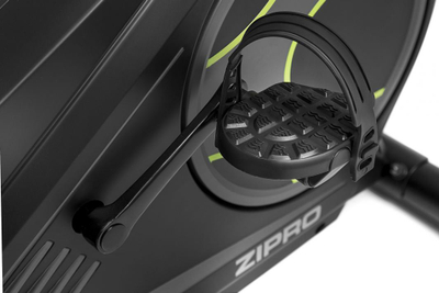 Електро-магнетен собен велосипед за вежбање Zipro Flame, iConsole+, сив/зелен