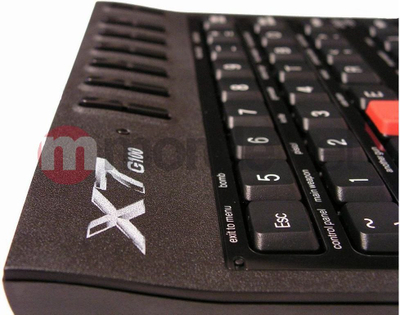 Гејминг тастатура A4tech G100, со USB кабел, компактна, црна