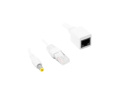 Adapter PoE Lanberg AD-POE-0015-W, pasiv, UTP 0.15 m, i bardhë
