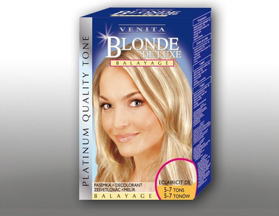 Zbardhues flokësh Schwarzkopf Blonde De Luxe Balayage, deri 7 tone, me maskë rigjeneruese
