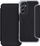 Futrollë Piano Book për Samsung Galaxy A14 4G / A14 5G, mbrojtëse me kapak, e zezë