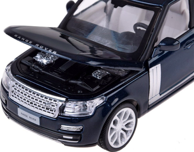 Makine loje Range Rover ZA5048, shkalle 1:36, me drita dhe zera, blu e erret