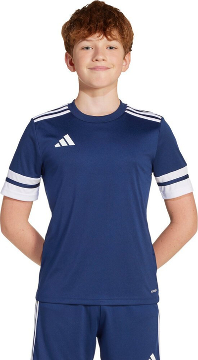 Bluzë sportive kalamash adidas Squadra 25 Jr JJ0053, 100% poliester, teknologji Aeroready, e bardhë