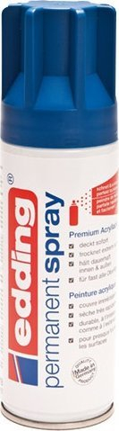Llak spraj akrilik Edding Permanent, 200ml, blu gentiane mat sateni, RAL5010