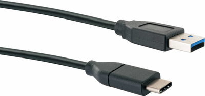 Kabllo USB Schwaiger CK3141, USB A në USB C, 1 m, e zezë