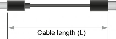 Kabllo Delock USB C në HDMI, 2 m, e zezë