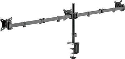 Mbajtës tavoline për 3 monitorë LogiLink BP0173, 17"-27", VESA 75x75 100x100, i zi