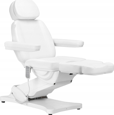 Karrige kozmetike elektrike Sillon Classic, 4 motorë, cradle i bardhë