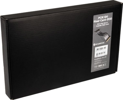 Kabllo riser PCIe Raijintek PAXX G4, Gen 4.0, 20 cm, e zezë