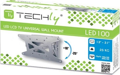 Mbajtëse muri për TV Techly ICA-LCD-109, 13"-31", 23kg, argjendtë