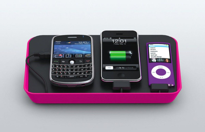 Stacion karikimi BlueLounge Refresh, 1A, multi USB, rozë