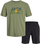 Set pizhame për meshkuj Jack&Jones, të gjelbra/zeza