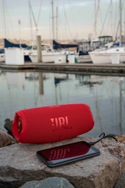 Блутоут звучник JBL Charge 5, пренослив, црвен