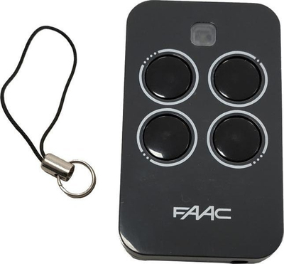 Set automatizimi porta dy-krahëshe FAAC 414 Alfa Long, deri 10 m, deri 350 kg për krah, i zi