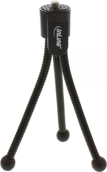 Trekëmbësh mini InLine 48006, 12.5cm, për kamera, i zi