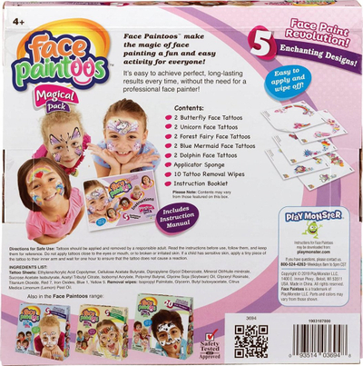 Set tatuazhesh fytyre Interplay Face Paintoos Magical Pack, 5 dizajne, për fëmijë 4+