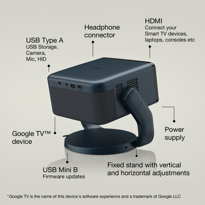 Projektor Epson EF-22N, 3LCD, Full HD 1080p, i zi blu
