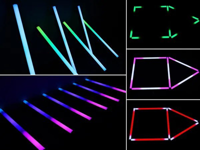 Shirit ndriçimi skenik LIGHT4ME Wash Tube Bar, 144 LED RGB SMD 5050, DMX, i zi