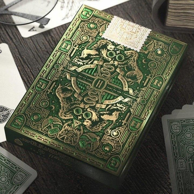 Karta letrash Harry Potter Green Deck, dizajn për koleksionistë, ngjyrë e gjelbër