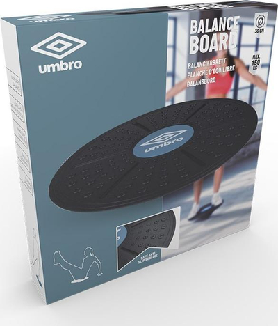 Platformë balancimi Umbro, 36 cm, sipërfaqe antirrëshqitëse, gri
