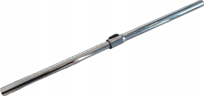 Tub teleskopik për fshesë me korent, 32mm, 56-94cm, metalik ngjyrë argjendi