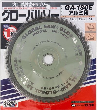 Teh sharre rrethore Global Saw 180mm, 54 dhëmbë, për alumin