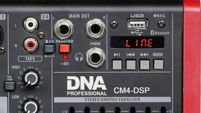 Mikser audio DNA CM4 DSP, 4 kanale, USB Bluetooth, i zi