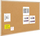 Табла за известување Bi-Office Cork Noticeboard MC030012010, 60x40 cm, рамка од борно дрво