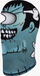 Balakllava Buff Farcy Opaline, funksionale, unisex, blu