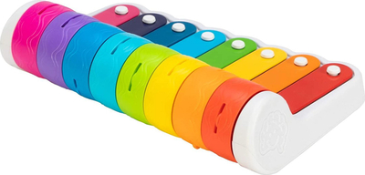 Lodër piano muzikore Fat Brain Toys Rock N Roller, për beba 10m+, shumëngjyrëshe