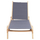 Karrige plazhi Milos prej hiri 204x65x31,5-92,5Hcm (HM10650.02), gri