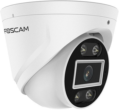 Set kamerash sigurie Foscam FNA108E T4 2T, 8 kanale, 4 kamera 4K, hard 2TB, e bardhë