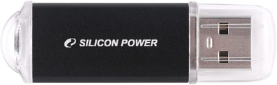 USB Silicon Power ultima U02, 32GB, 2.0, e zezë
