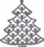 Ornament druri varëse për Krishtlindje MFP 8885454, 15 cm, gri e errët