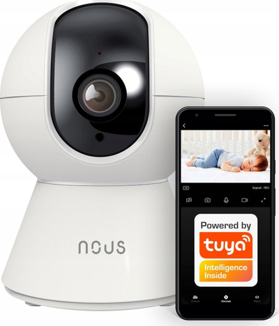 Kamerë sigurie Nous W5 WiFi, IP smart, Tuya, e bardhë