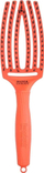 Furçë flokësh Olivia Garden Fingerbrush Care Iconic, me qime derri edhe najloni, portokalli