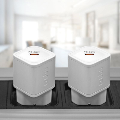 Karikues muri SBS TETRGAN1C20W NanoTube, USB-C, 20W Fast Charge, i bardhë