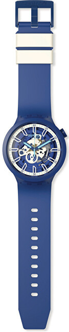 Orë SWATCH Big Bold Open Heart SB01N102, e kaltër