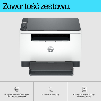 Printer shumëfunksional HP LaserJet MFP M234d, lazer, bardh e zi
