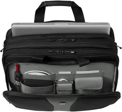 Ҫantë për laptop Wenger legacy 17”, e zezë/hirtë