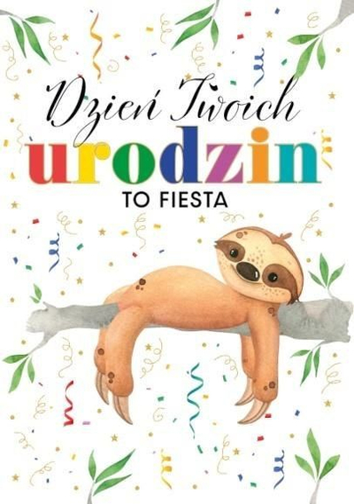Kartolinë urimi Trend TS107 për ditëlindje, me zarf, me shumë ngjyra
