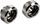 Përshtatës ftohje uji Bitspower Touchaqua, G1/4" mashkull në 16mm, set 2 copë, argjend