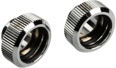 Përshtatës ftohje uji Bitspower Touchaqua, G1/4" mashkull në 16mm, set 2 copë, argjend