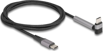 Kabllo USB DELOCK USB 2.0 Type C në Type C, 1.5m, 60W Power Delivery, e zezë