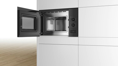 Mikrovalë e integrume Bosch Series 4 BFL520MB0, 20L, 800W, e zezë